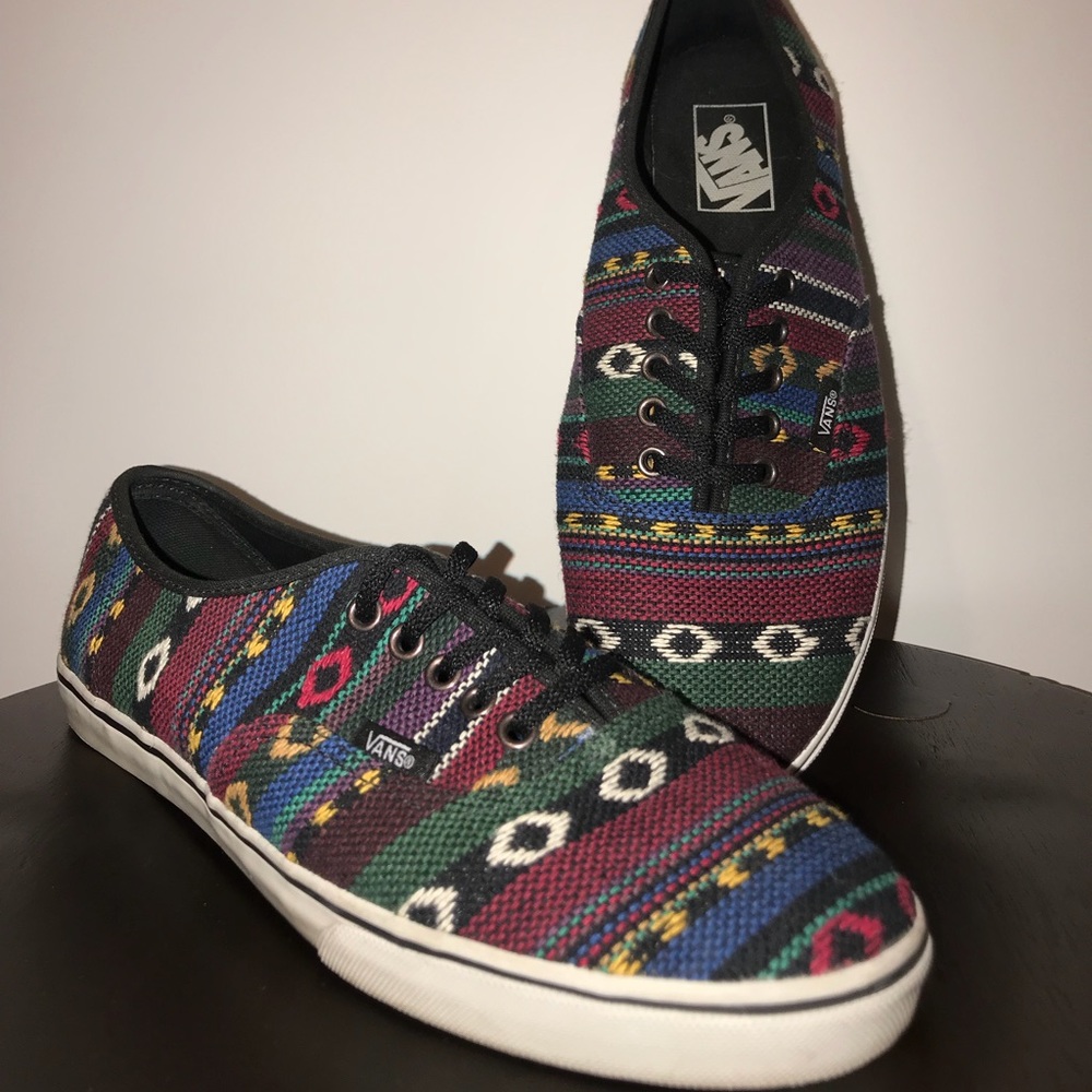 Aztec pattern vans